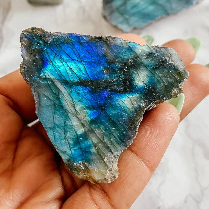 Peach and Pixie - Wholesale Spiritual Stone/Crystal - Labradorite Spiritual Stone Slab0