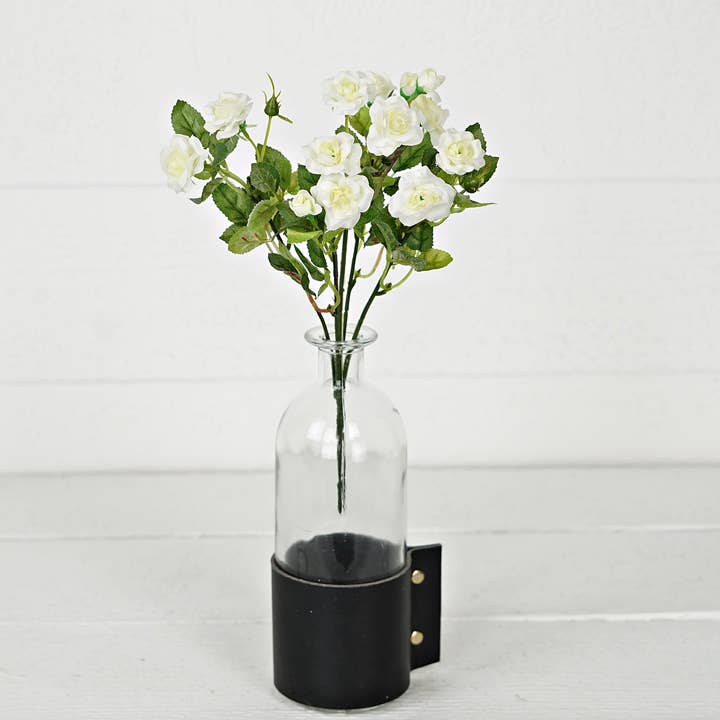 Holiday Depot Inc. - Wholesale Artificial Flowers - 33660-11" Mini Rose Bush-CREAM color