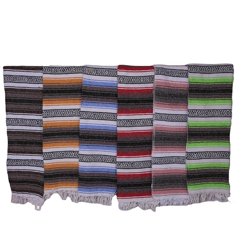 Sunshine Joy - Wholesale Throw Blanket - Authentic Artisanal Mexican Falsa Blankets CASE OF 181