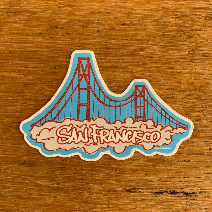 San Francisco Fog Sticker for wholesale by New Skool