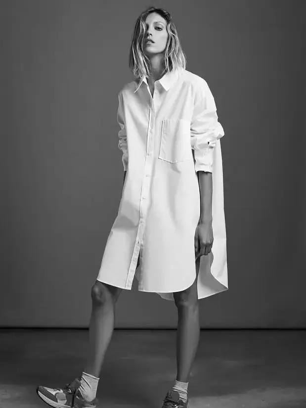 SixtyDays - Vendita all'ingrosso Camicia button down - Donna - Camicia boyfriend oversize in cotone - 40 colori22