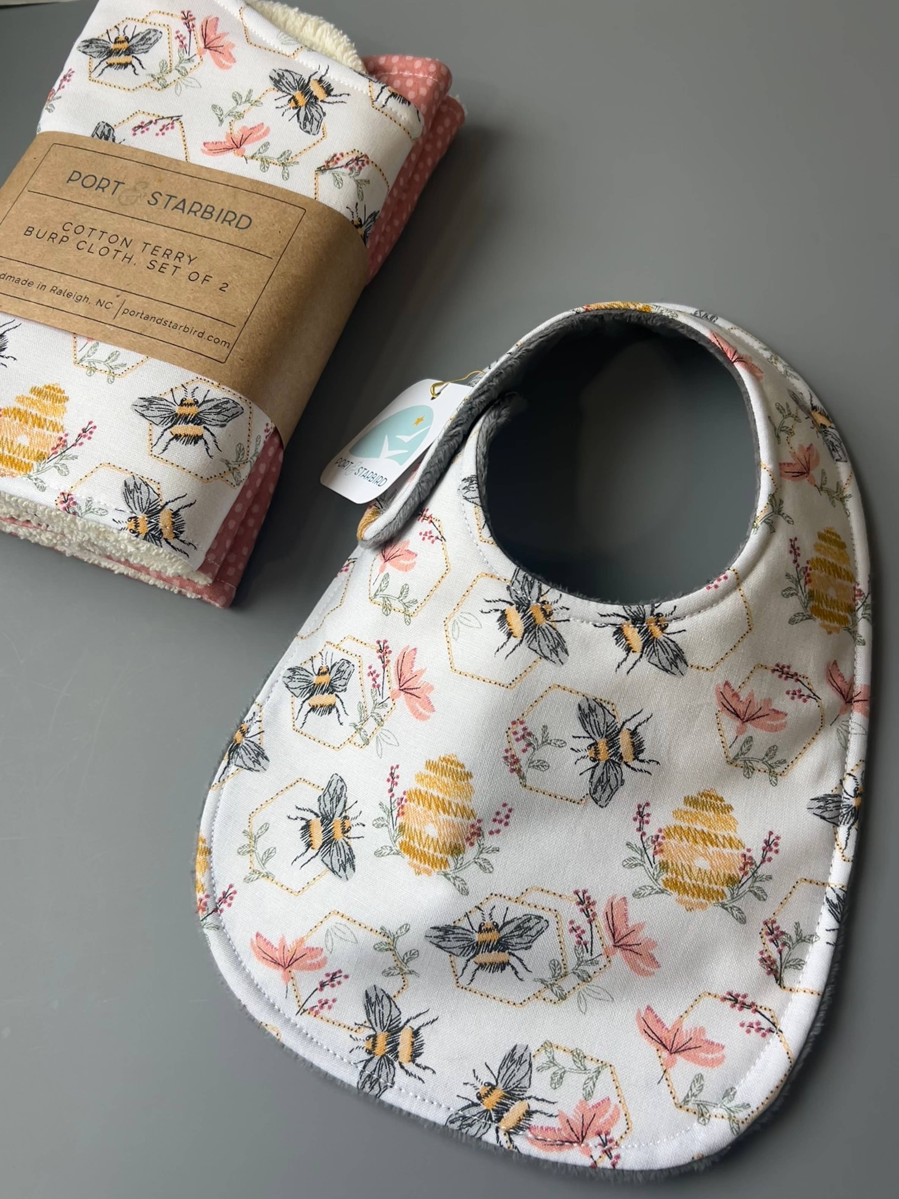 Port & Starbird - Vente Bavoir - bébés - Bavoir Busy Bees3