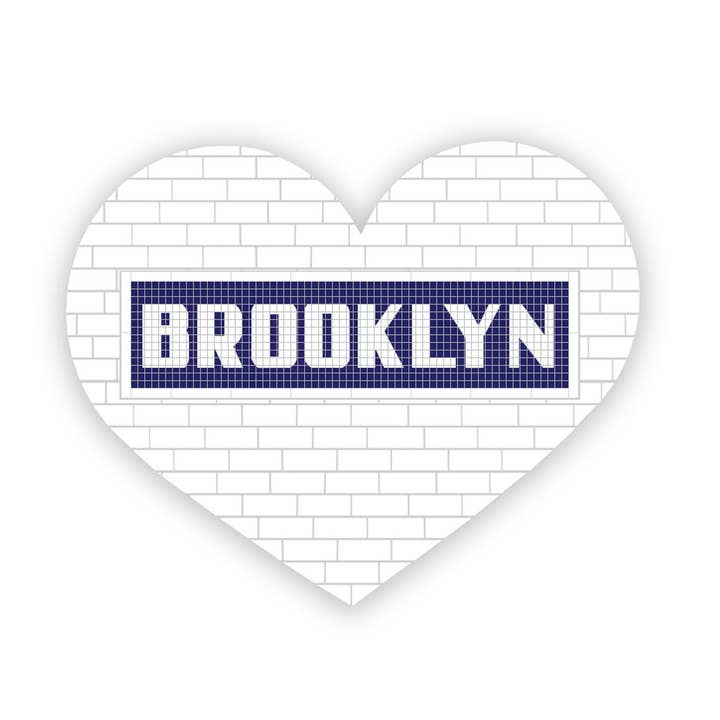 Subway Tile Brooklyn Sticker for wholesale by xou