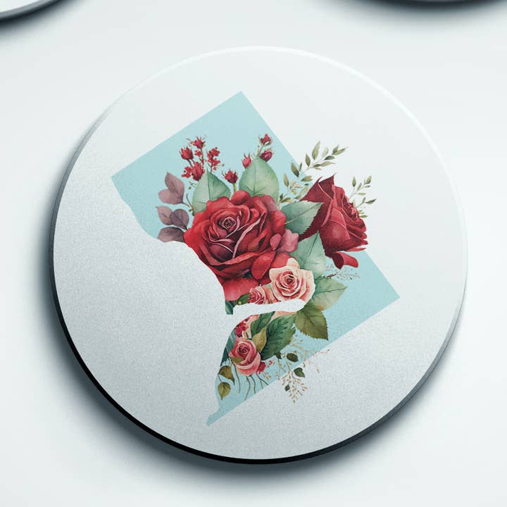 Washington DC Summer coaster set | Four Seasons Series for wholesale by Paperfinch Design