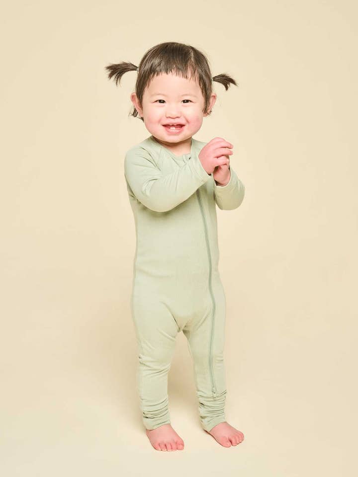 Cushii Softluxe Zip Onesie - Sage for wholesale by Cushii