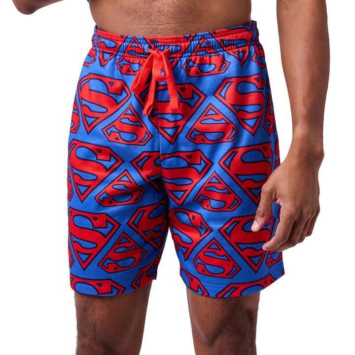 Bioworld Merchandising - Wholesale Sleepwear Set - Men's - Superman Logo Men's 2-Pack Pajama Set5