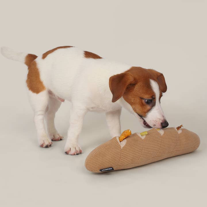 CHEWFFON - Wholesale Pet Plush Toy - Dog - CHEWFFON Interactive Enrichment Baguette Dog Toy 3