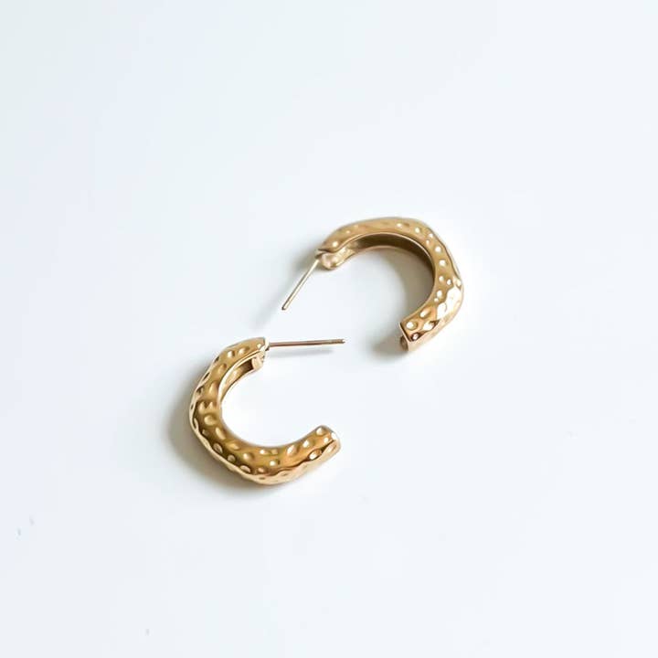 Natalie Clare Collections - Wholesale Hoop Earrings - Hammered Hoop Earrings3