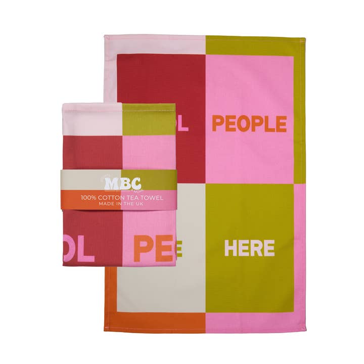 Maddison Ball Creative - Wholesale Tea Towel - Cool People Live Here Tea Towel