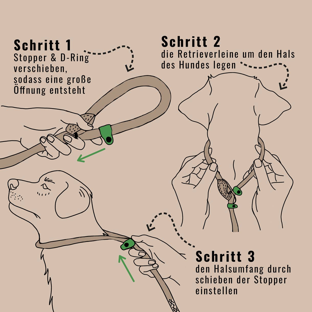 ne&no - Wholesale Pet Leash - Dog - ne&no® Retriever Leash - Rope Leash with Integrated Collar7