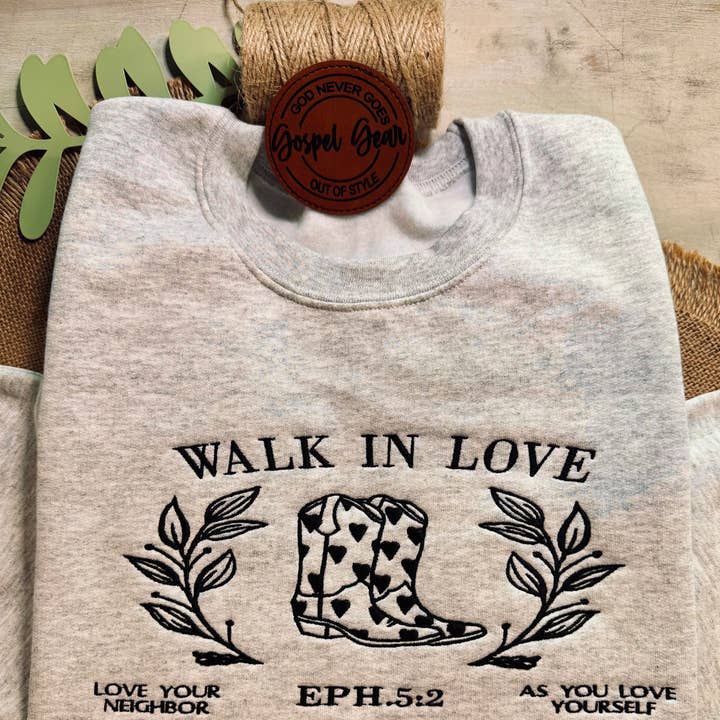 Gospel Gear Co - Wholesale T-Shirt - Women's - Walk In Love Kindness Club Embroidered Shirt0