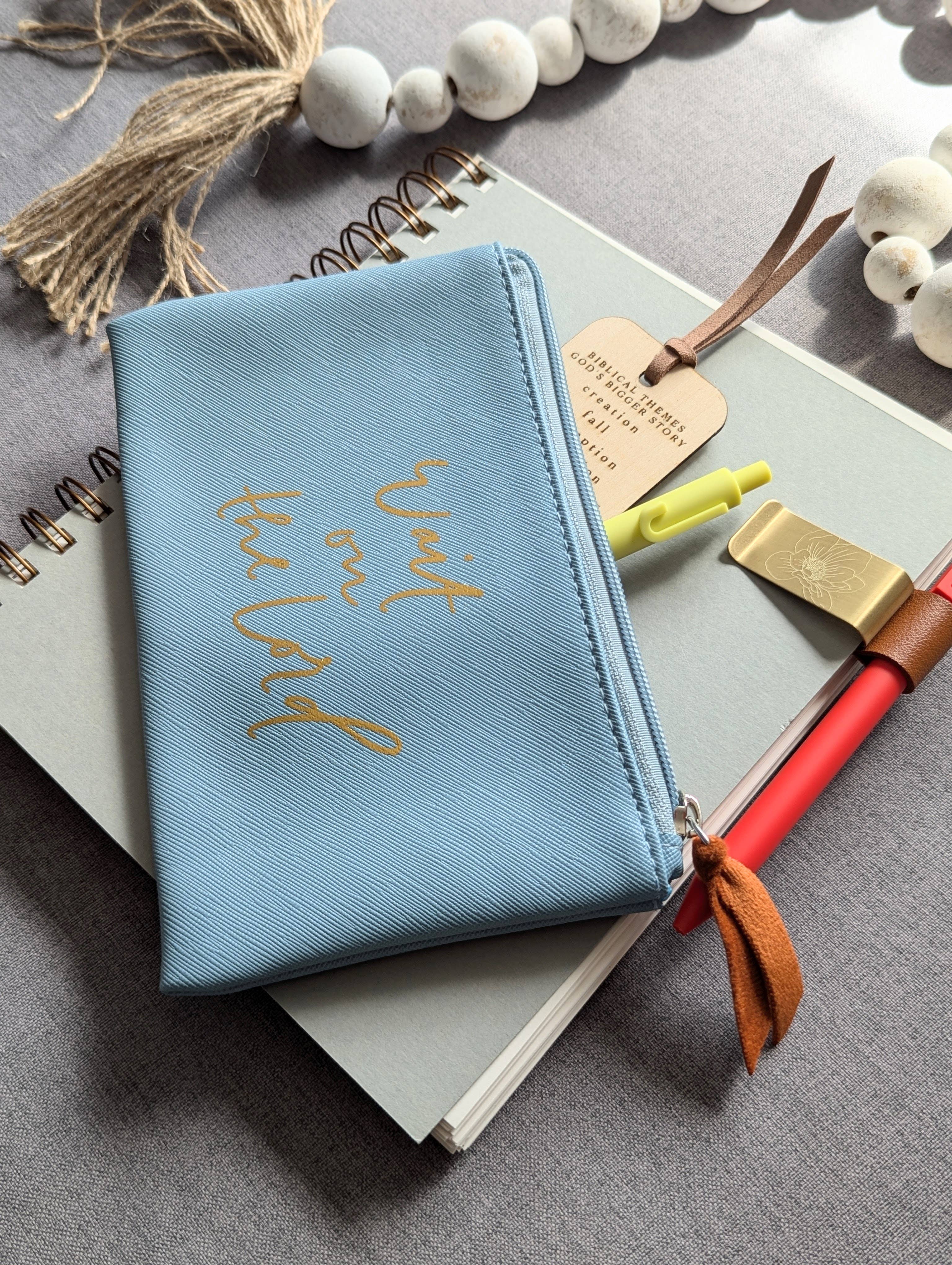 Grace Notes Ltd. - Christian Art and Gifts - Wholesale Pouch - Women's - Wait on the Lord Zip Pouch3