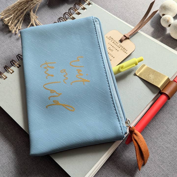Grace Notes Ltd. - Christian Art and Gifts - Wholesale Pouch - Women's - Wait on the Lord Zip Pouch3