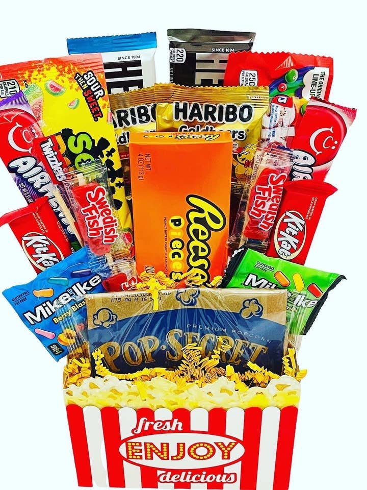 Movie Night Bouquet (Chocolate & Candy) for wholesale by Candy Cake Explosion
