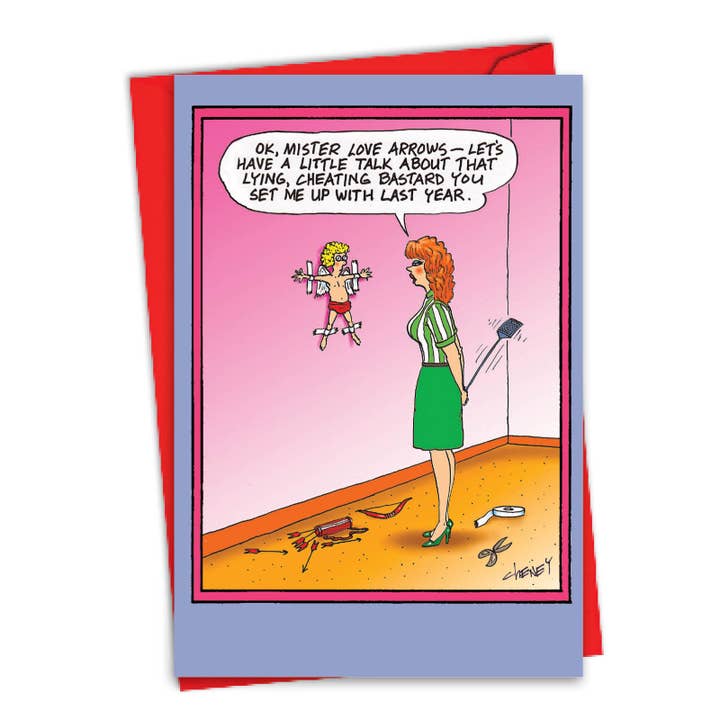 NobleWorks – Cartão de Dia dos Namorados por atacado – Cartão de Dia dos Namorados - Mentiroso Cheating Bastard