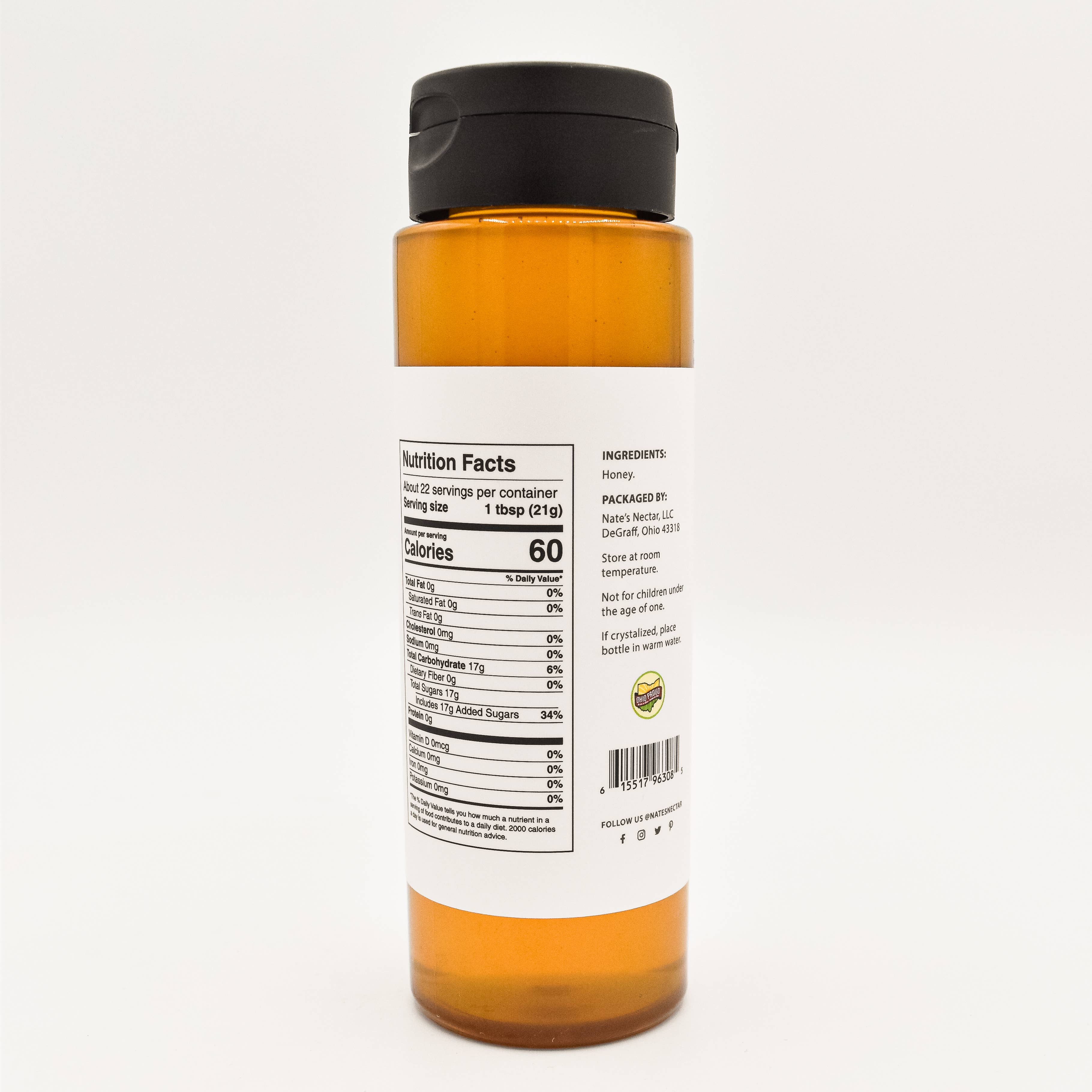 Nate's Nectar - Wholesale Honey - Natural Raw Honey, Plastic Squeeze Bottle3