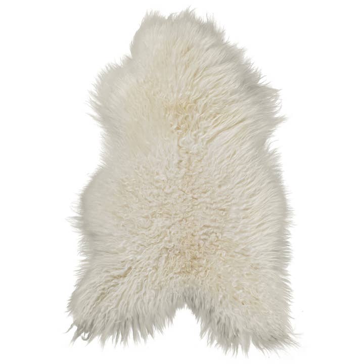 Van Buren - Wholesale Throw Blanket - Icelandic sheepskin white