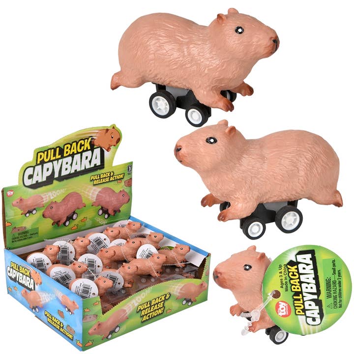 2,5" Terugtrekbare Capibara - LLB Speelgoed voor wholesale door La Luna Bella - Toys