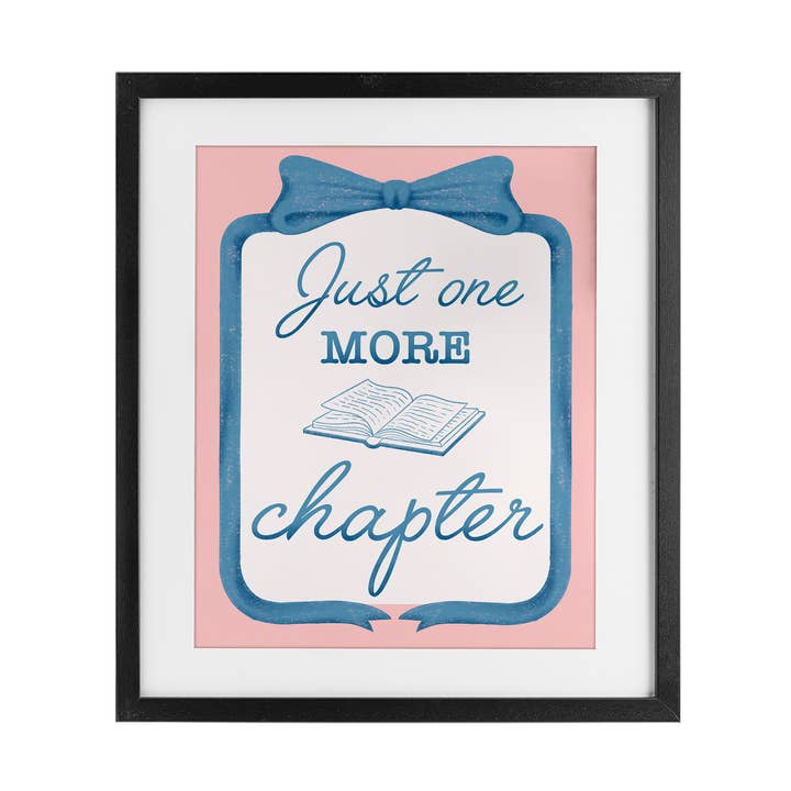 Stupell Industries - Wholesale Wall Sign - Chic Just One More Chapter - Print Under Glass Wall Art0