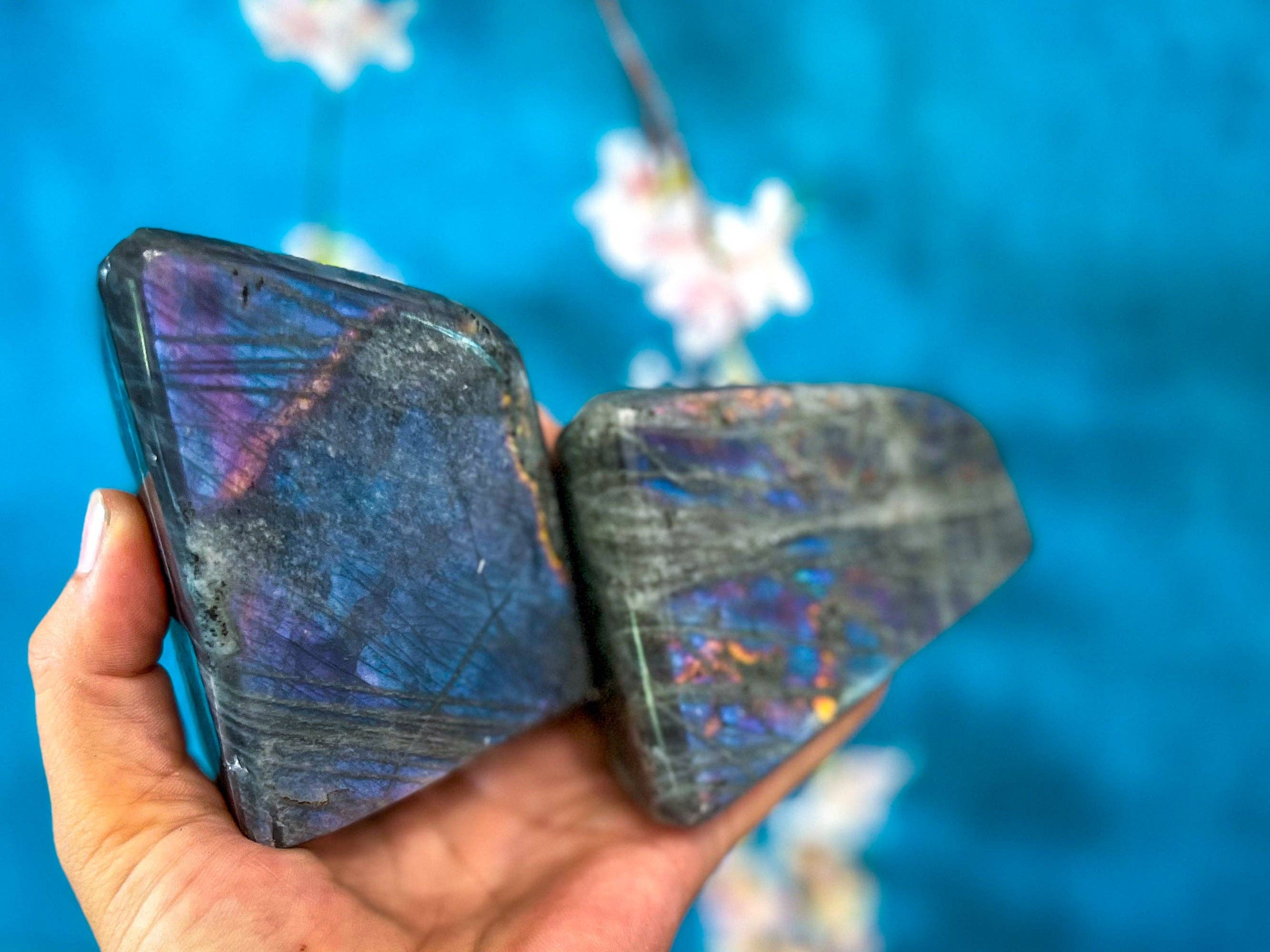 Mandala Gems – wholesale Spiritual stone/crystal – Purple Labradorite Crystal Freeform, Rainbow Labradorite, White Labradorite1