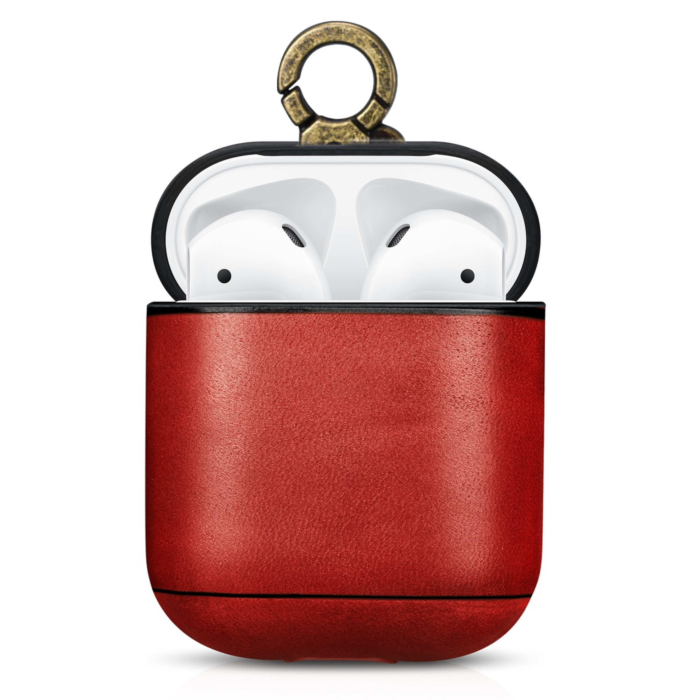CairPods - Wholesale Airpod/Earbud Case - Men's - Vintage Premium Leather AirPods Case - Red8