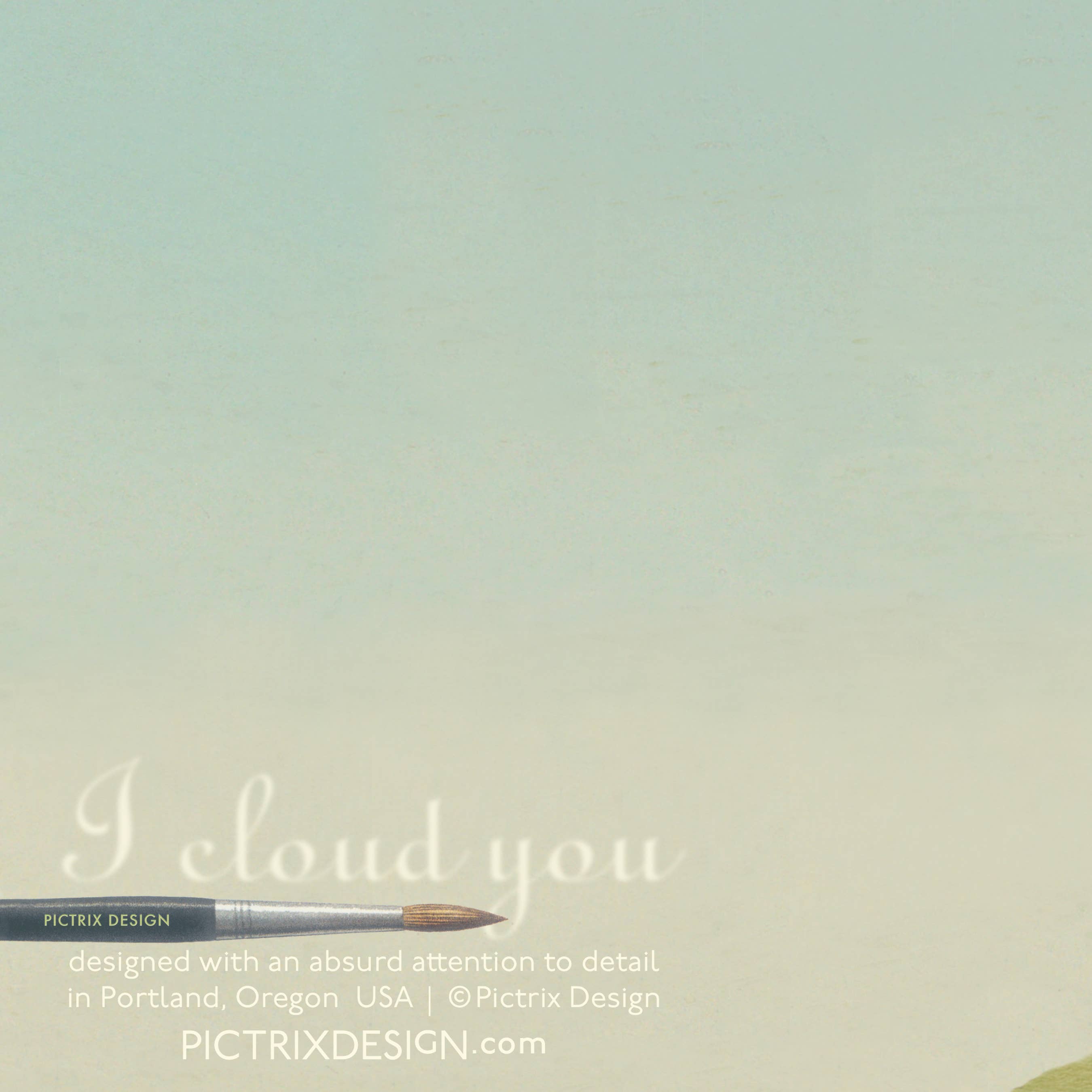 Pictrix Design - Wholesale Love Card - “I cloud you” A6 greeting card4