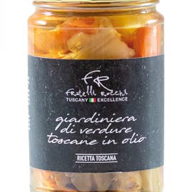 FRATELLI ROCCHI – Großhandel Eingelegtes Gemüse – TOSKANISCHER GEMÜSEGÄRTNER IN ÖL -280gr-