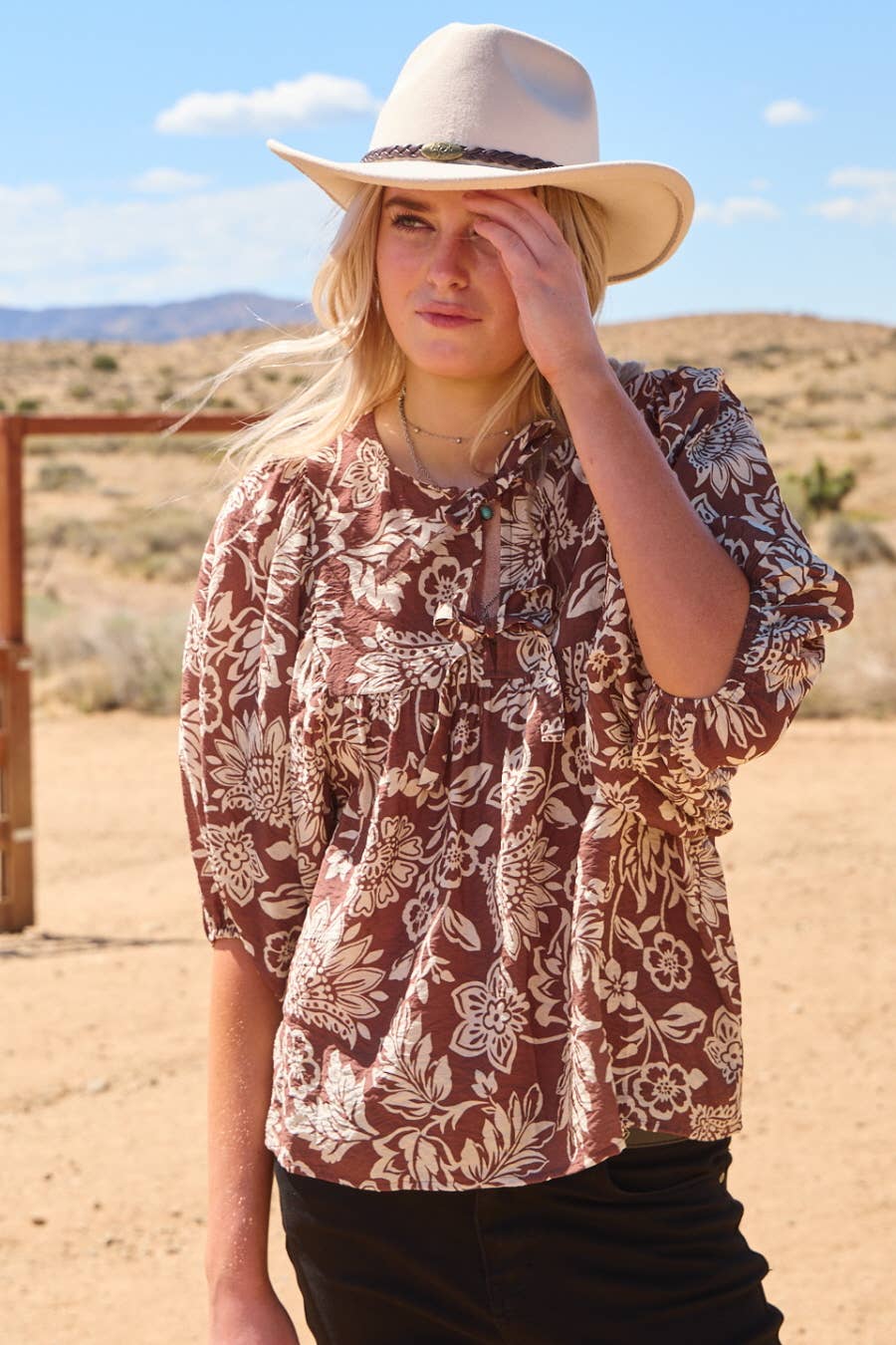 Oddi – Blusa - Mulher por atacado – Blusa Estampada Boho12