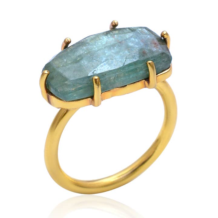 Bague Queen Prong pour la vente par Leslie Francesca Designs