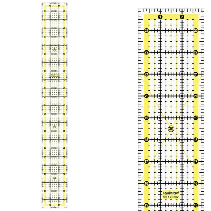 Liquidraw Quiltlinjal 3" x 24", Akryl Imperial Lappteknik Rektangel Quiltmall Klar Linjal För Sömnad Skärning Besök Liquidraw Butik för wholesale av Liquidraw