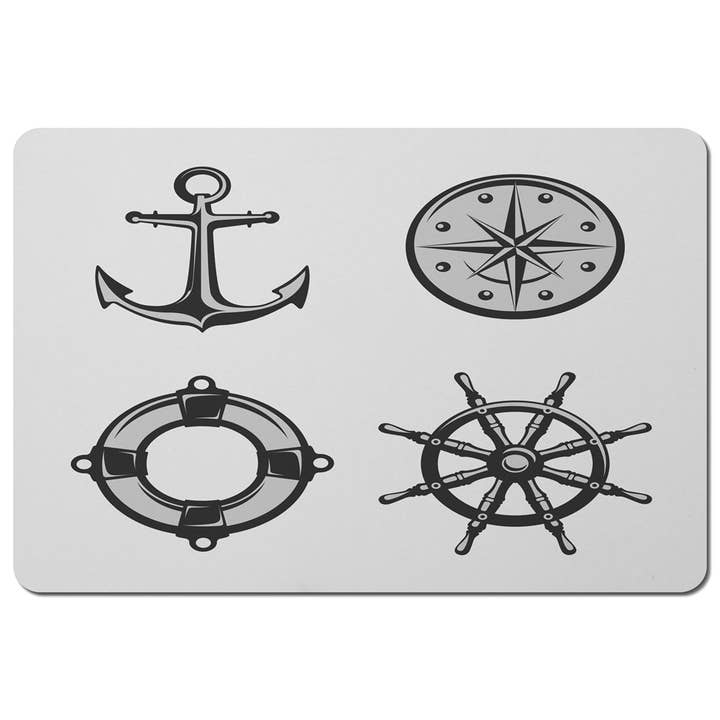 Nautical Icons (Placemat) for wholesale by Benjamin Tate Design