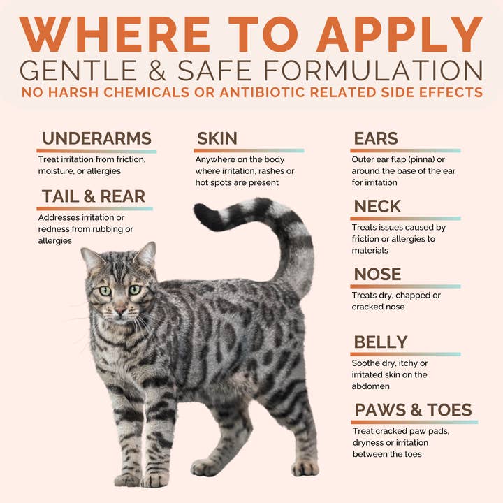 ClearFur - Wholesale Pet Paw Protection - Hot Spot & Itch Relief Cream for Dogs & Cats 2oz10