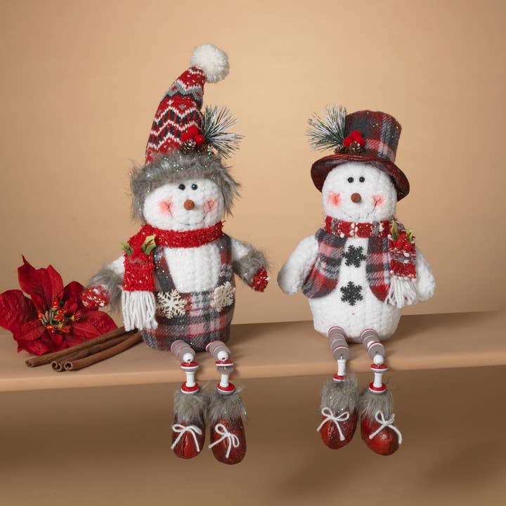 Gerson The Gerson Companies offers the 14"H Fabric Snowman S for wholesale by The Gerson Companies