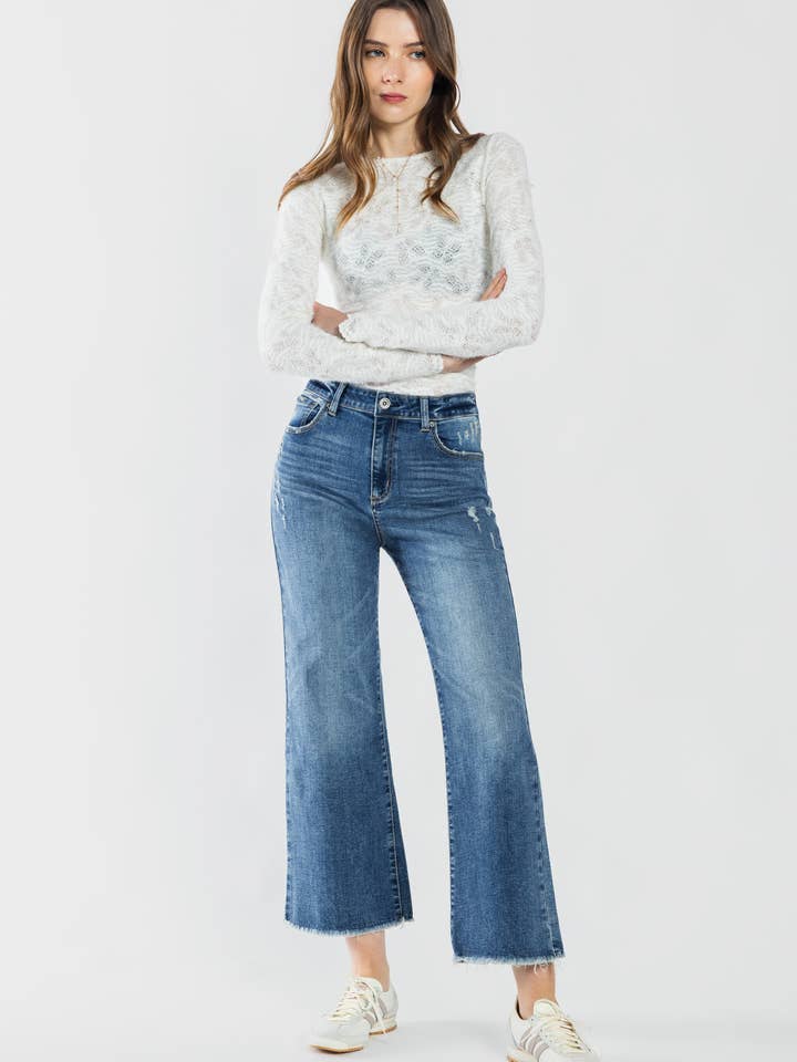 ABRIR PAQUETE Tobillo Destruido de Tiro Alto Ancho XP7041 para venta al por mayor de ENJEAN