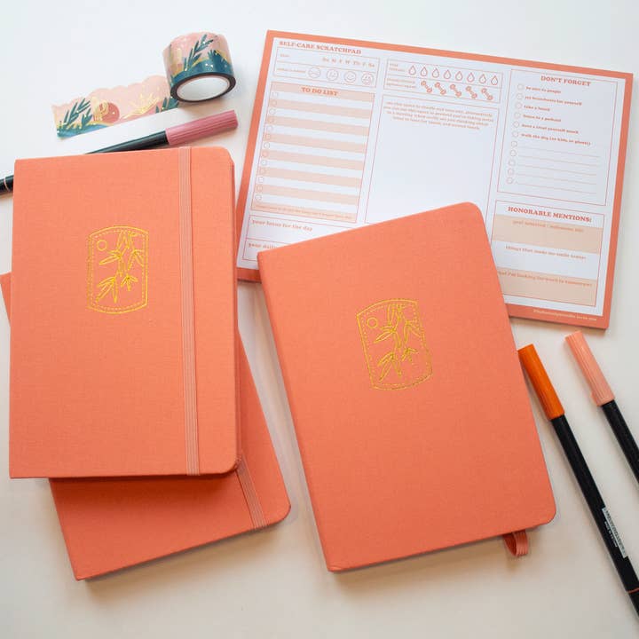 Bobo Design Studio - Vente Journal intime - Carnet à points bobo BuJo - Mandarine3