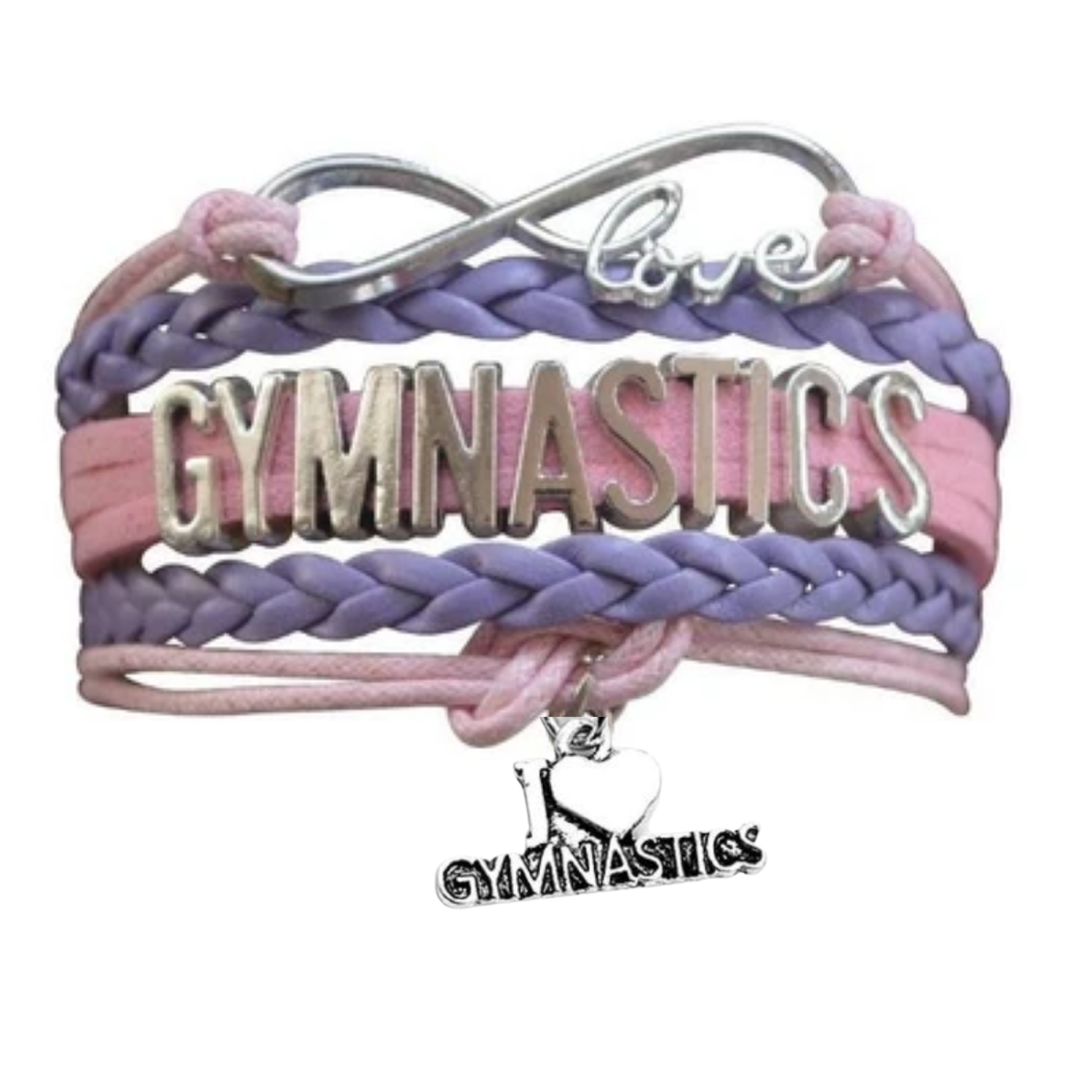 Sportybella - Wholesale Charm/Dangle Bracelet - Girls Love Gymnastics Bracelet - Pick Colors5