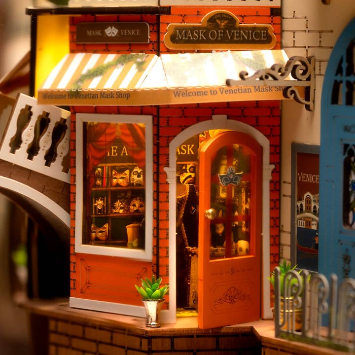 Hands Craft - Wholesale Puzzle - Kids - DIY Book Nook Kit: Romantic Venice with Dust Cover11