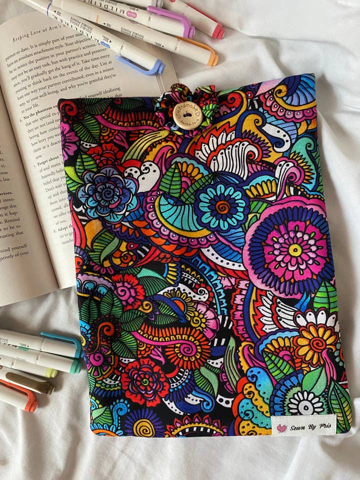 Coloring Book Book Sleeve for wholesale by Sewn By Pris
