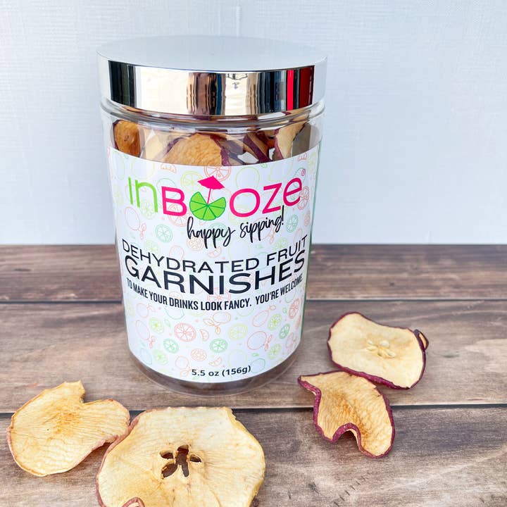 Dehydrated Apple Cocktail Garnish - Bar Cart Jar for wholesale by InBooze