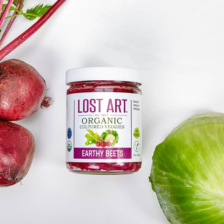 Lost Art Cultured Foods - Wholesale Pickled Vegetables - Earthy Beet-Kraut (Organic/Kosher)1