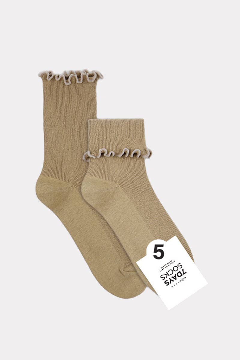 7DAYSSOCKS - Wholesale Sokken - Dames - Sokken met ronde franjes voor dames3