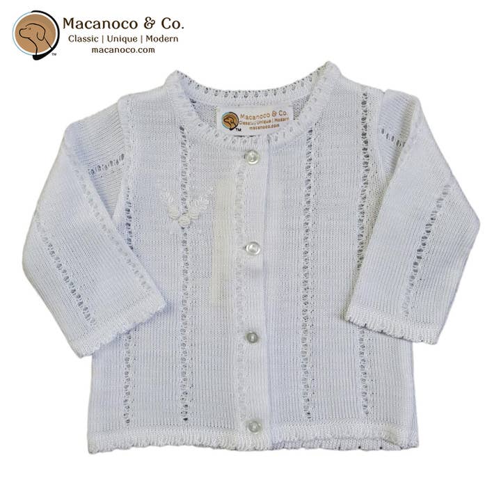 Cardigan en tricot à boutons Fina Flor pour la vente par Macanoco and Co.