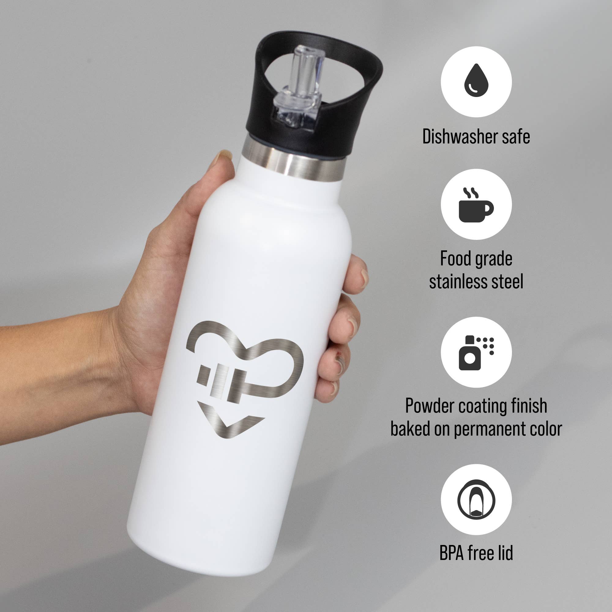 Famgraving - Wholesale Waterfles - Op maat gegraveerde promotionele logo 500ml flesbeker1