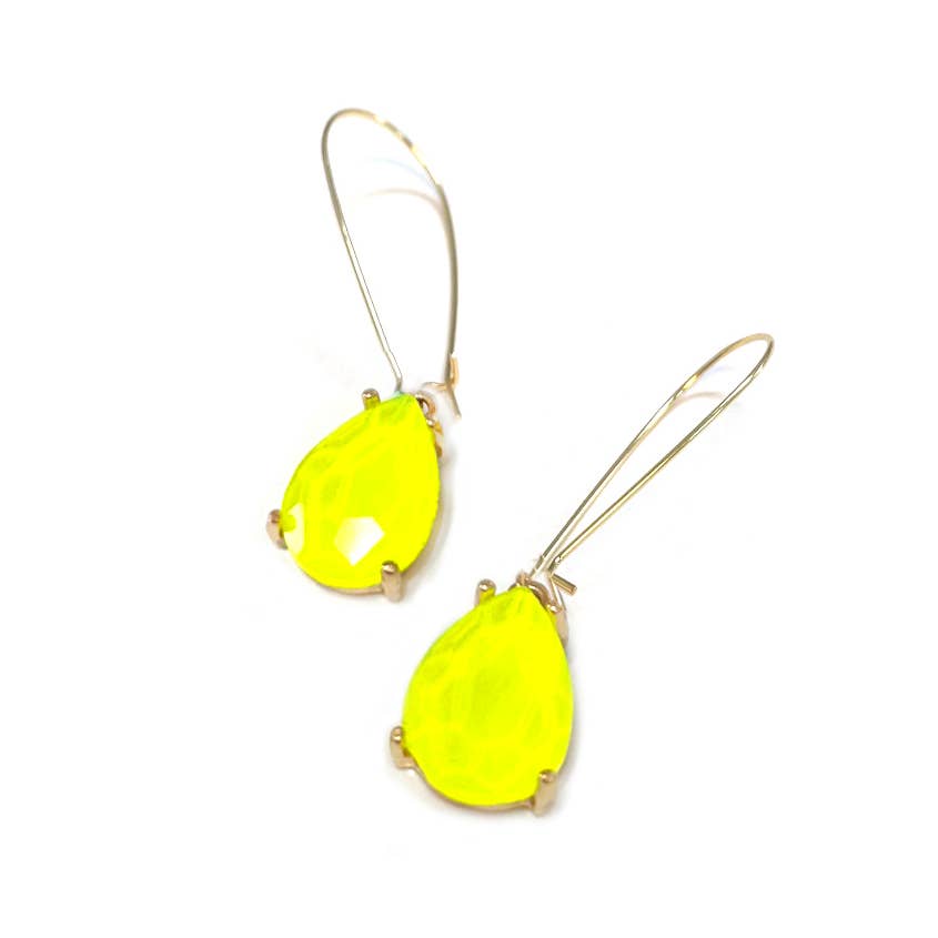 StarryNYC - Wholesale Dangle Earrings - Teardrop Glass Bead 14mm x 18mm w/ Kidney Wire Earrings36