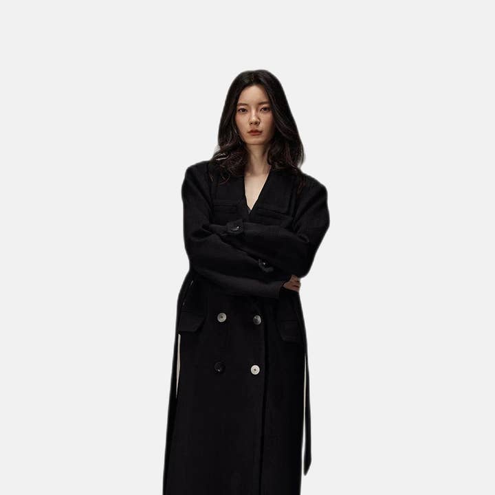 Extra long coat for wholesale by Vanida Dang