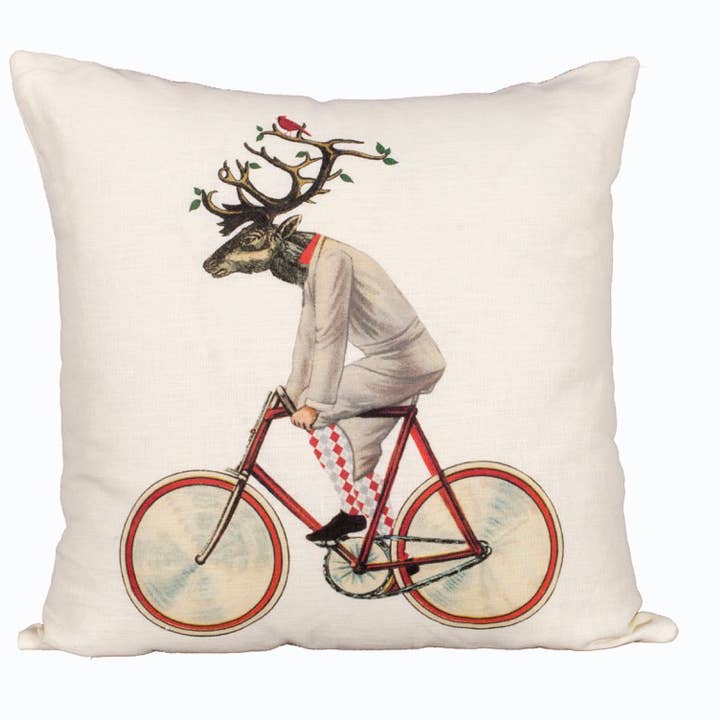 Helgdag/ Ren på cykellinnekudde för wholesale av Ox Bow Decor