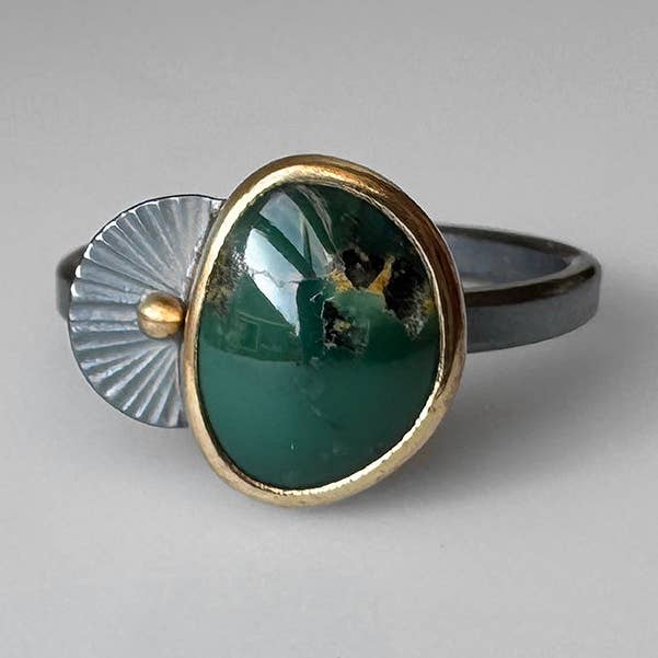 Anello Guppy Turchese Kingman per la vendita all'ingrosso da parte di McKenzie Mendel Jewelry