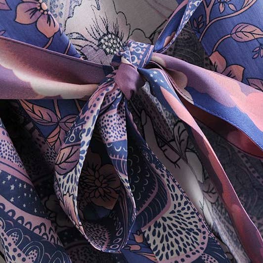 Rosa Clothing - Wholesale Kimono - Women's - Boho Luna Floral Print Kimono Robe4