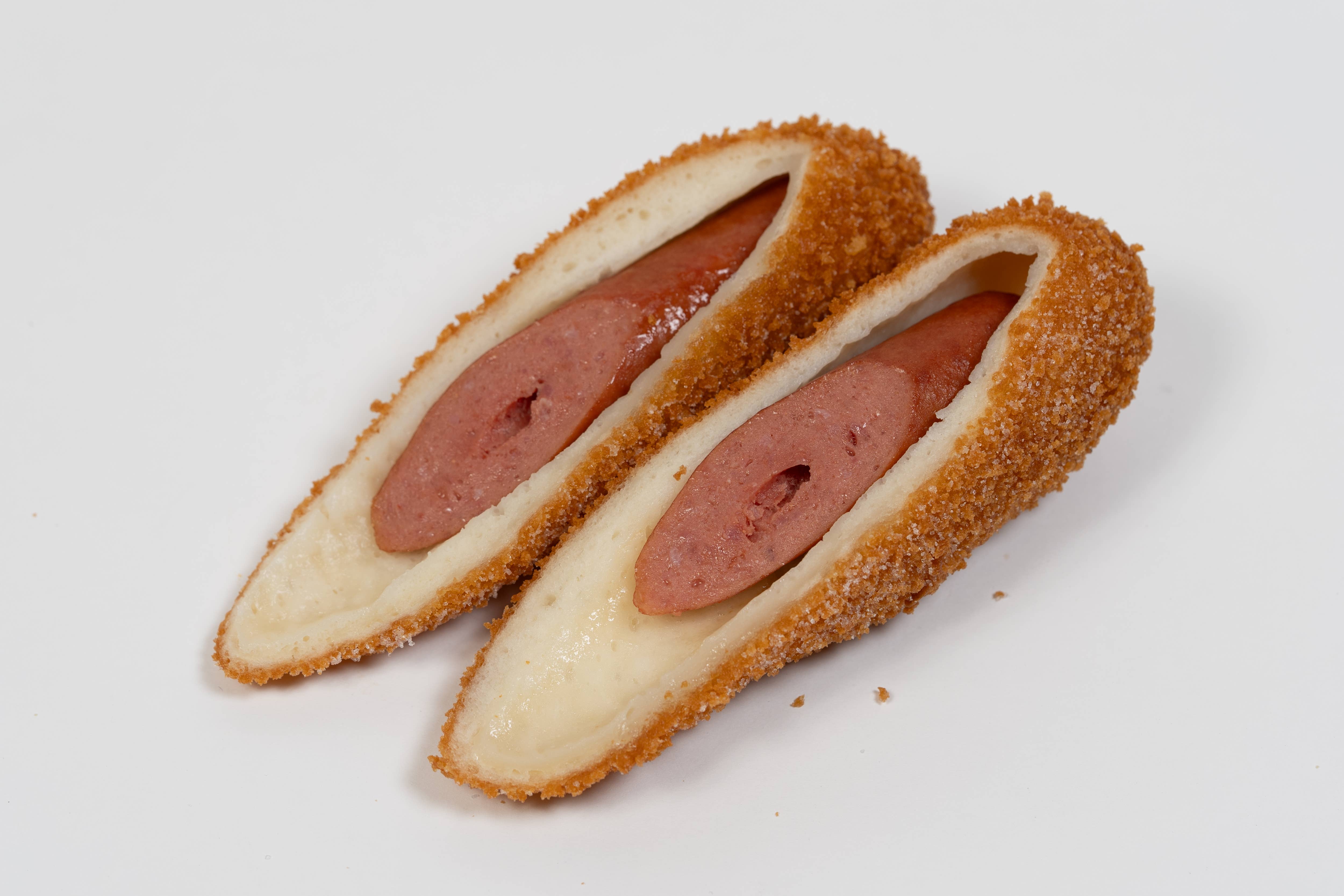 THANK YOU DONUTS & CORN DOGS - Wholesale Puffed snack - Potato Topping Beef Sausage Corn Dog (Bulk size-(50ea)4