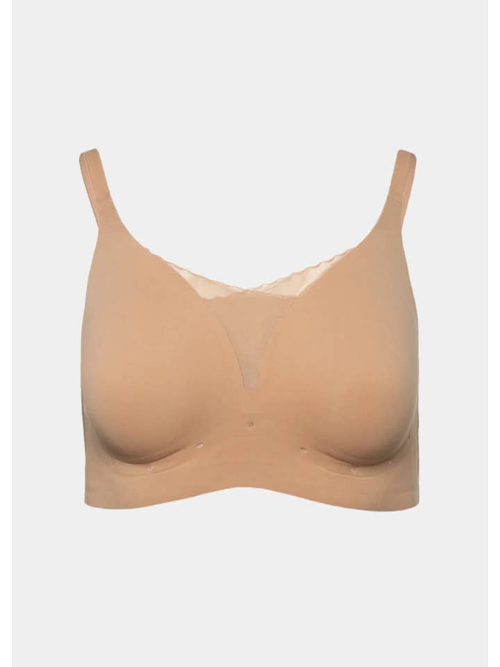 Rhonda Shear - Wholesale Bra - Women's - Perforated Gel Bra with Mesh Detail3